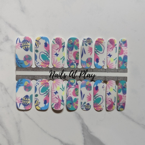 5 for $15 Nail Wraps- Pink Bunny - Picture 2 of 5